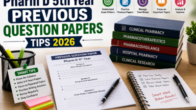Pharm D 5th Year Previous Question Papers tips 2026