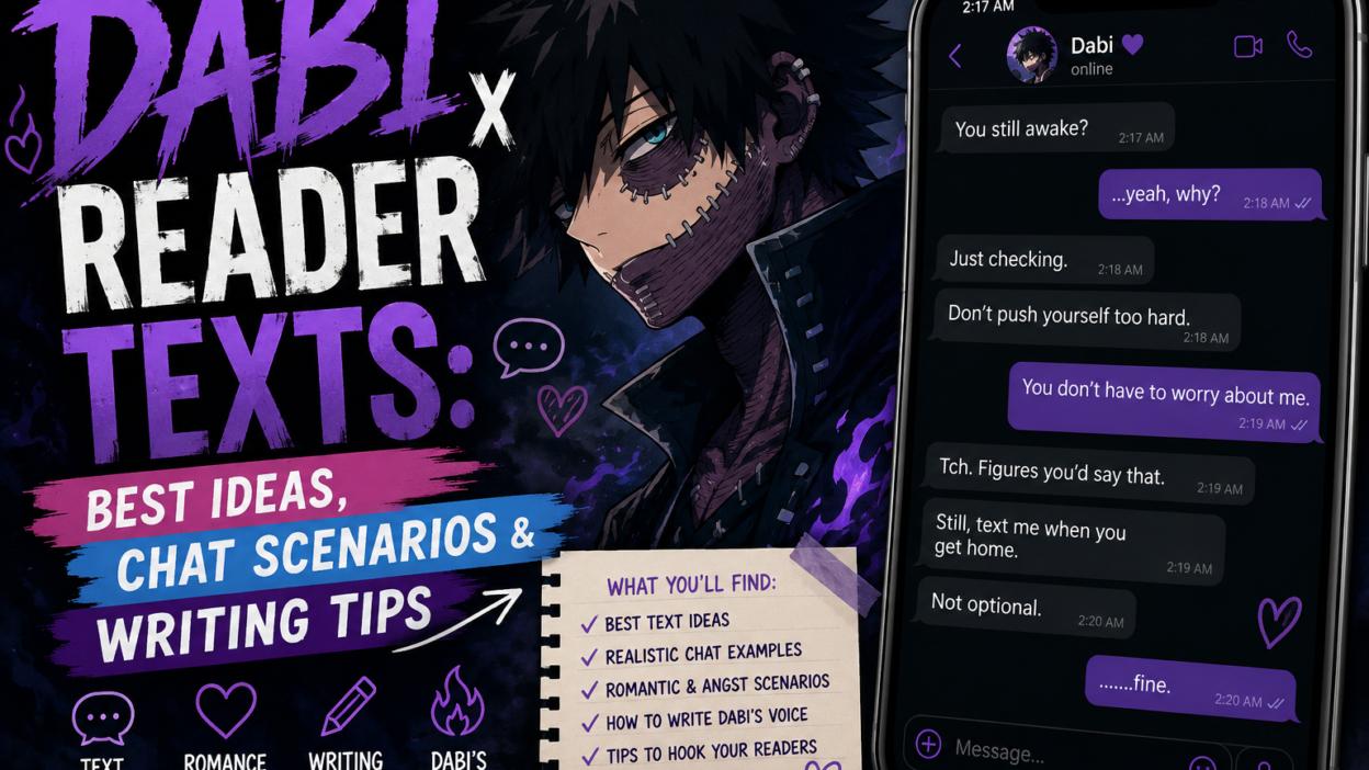 Dabi x Reader Texts: Best Ideas, Chat Scenarios & Writing Tips