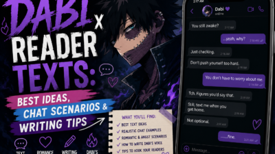 Dabi x Reader Texts: Best Ideas, Chat Scenarios & Writing Tips
