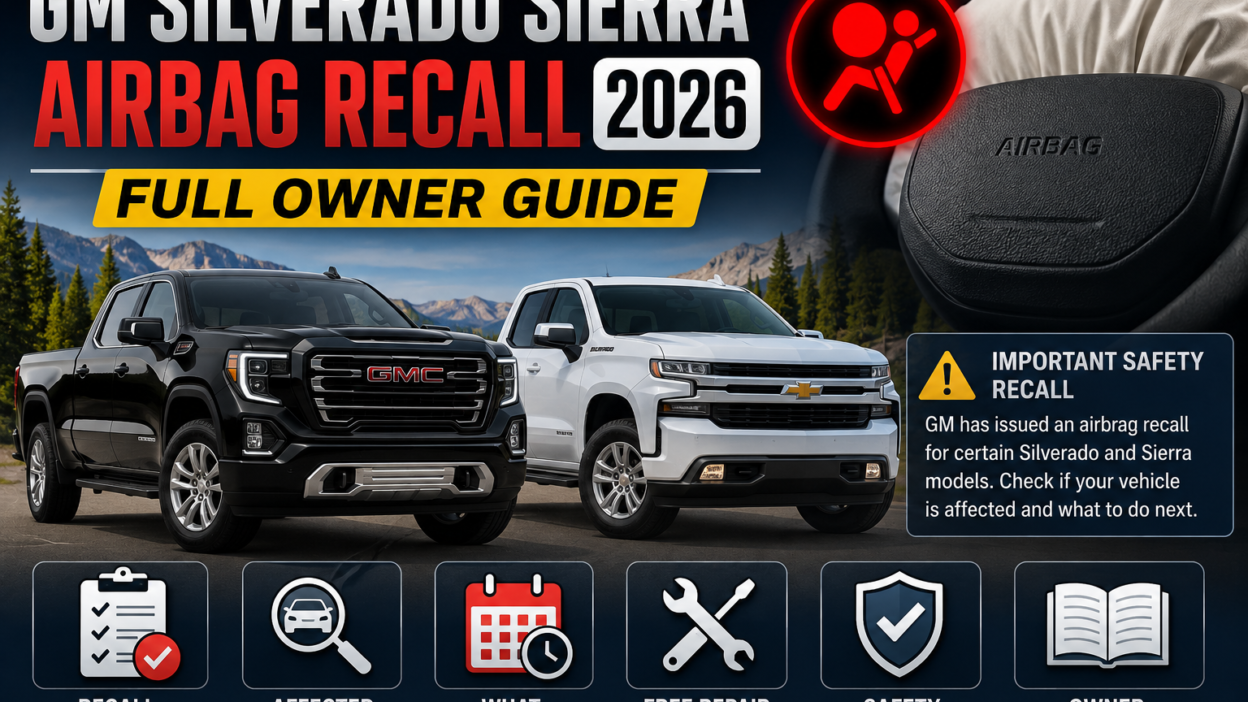 GM Silverado Sierra Airbag Recall 2026 – Full Owner Guide