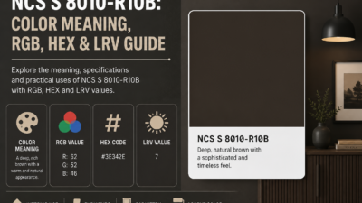 NCS S 8010-R10B: Color Meaning, RGB, HEX & LRV Guide